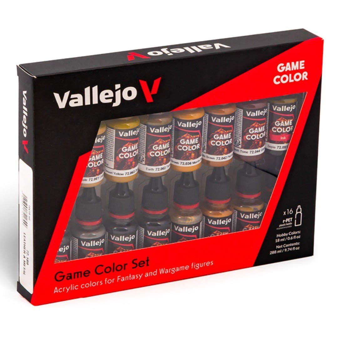 Acrílico Game Color Set X16 - Cuero Y Metal