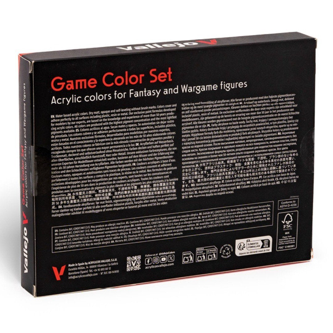 Acrílico Game Color Set X16 - Cuero Y Metal