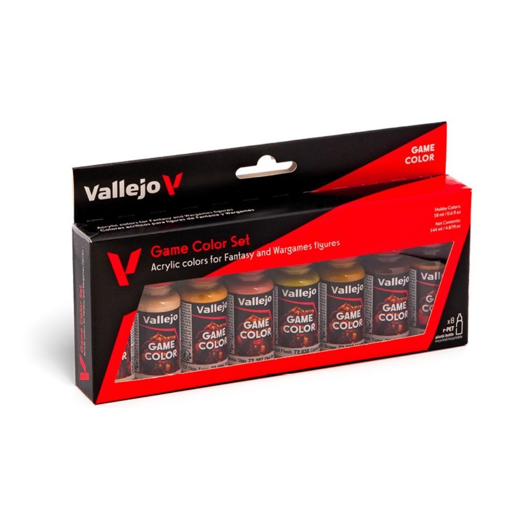 Acrílico Game Color Set X8- Tonos De Piel