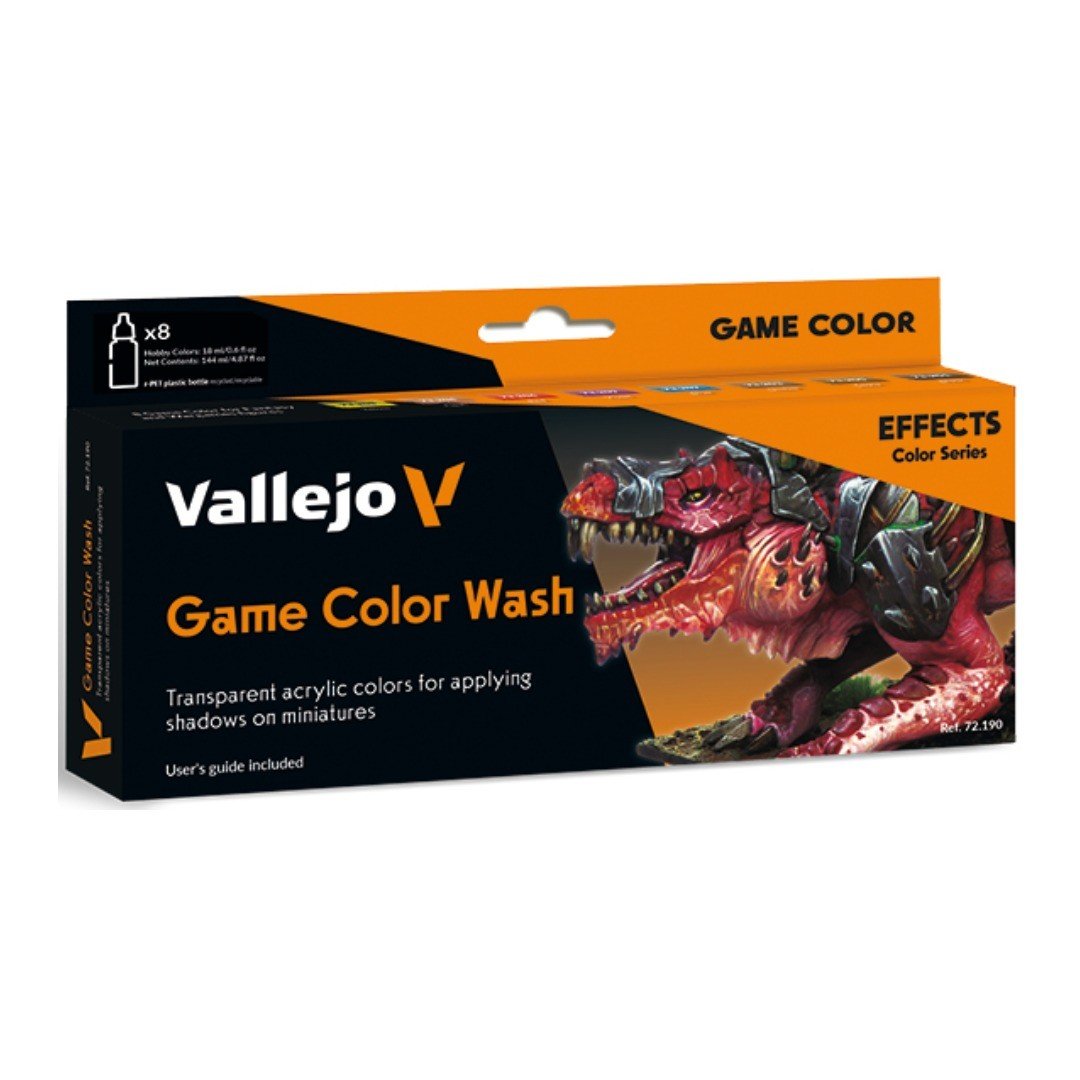Acrílico Game Color Wash Set X8