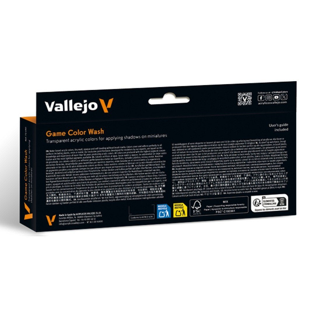 Acrílico Game Color Wash Set X8