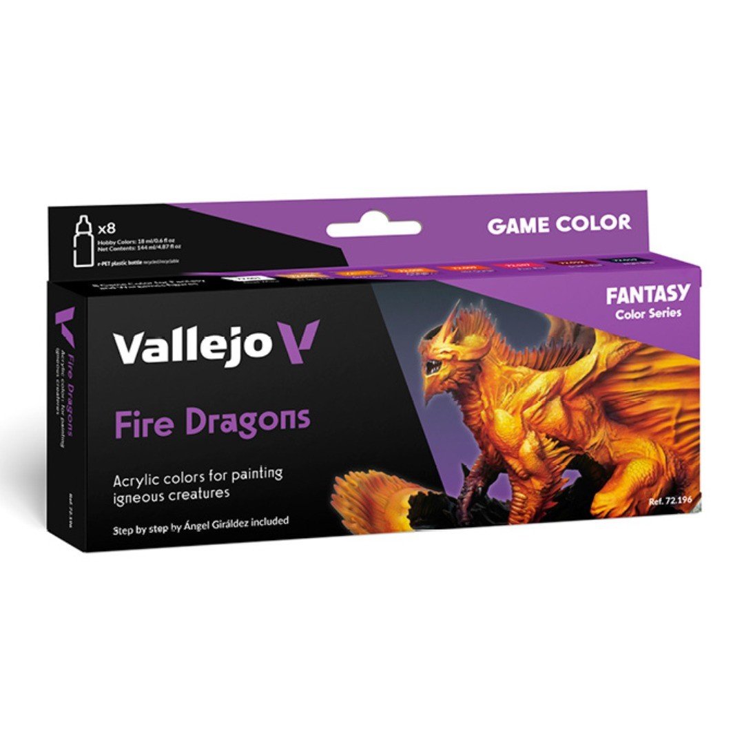 Acrílico Game Color Set X8 - Dragones De Fuego