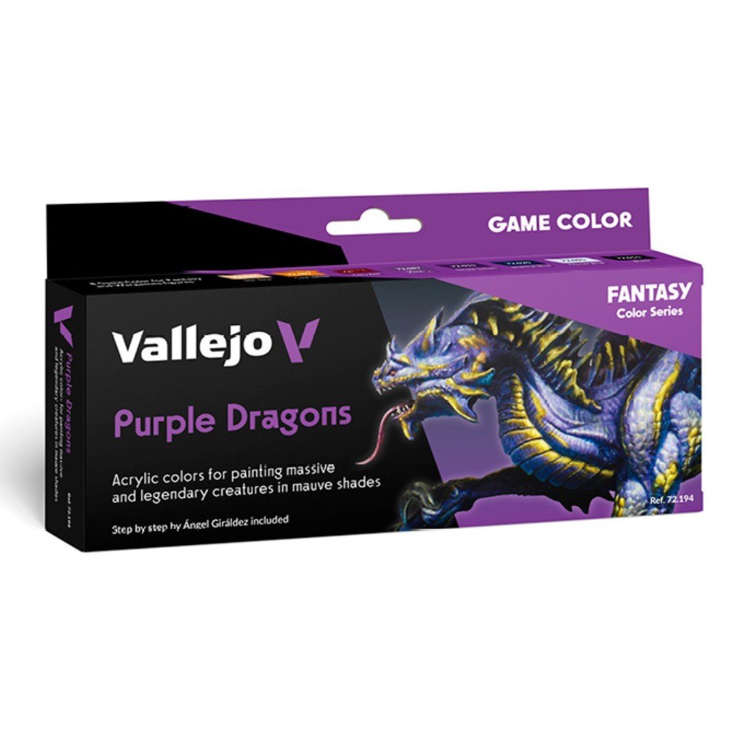 Acrílico Game Color Set X8 - Dragones Púrpuras