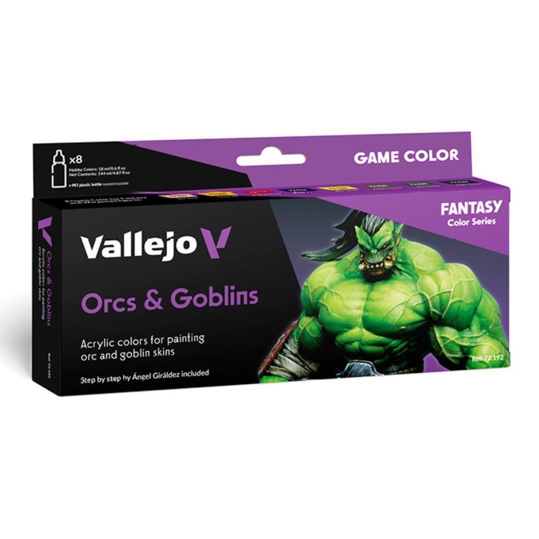 Acrílico Game Color Set X8 - Orcos Y Goblins