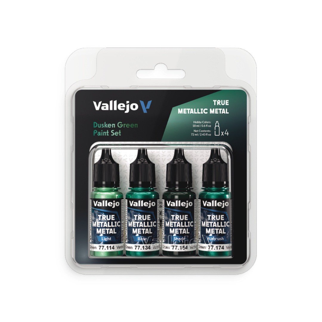 True Metallic Metal Set X4 - Verde Sombrío