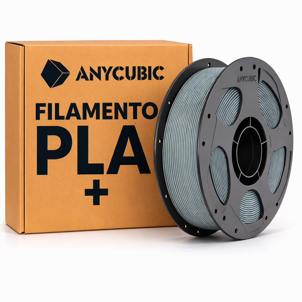 Filamento Anycubic Impresión 3d Pla Plus Premium 1.75mm 1kg Gris