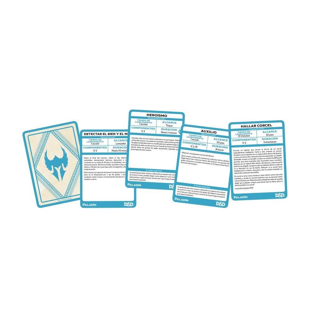 D&D Paladin / Spellbook Cards