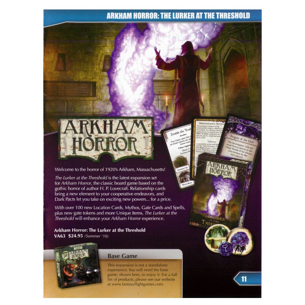 Arkham Horror: El que Acecha en el Umbral