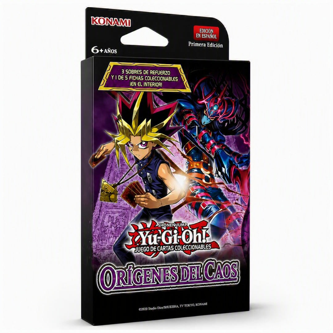 Yu-Gi-Oh! Orígenes Del Caos Token Box - X3 Sobres - Esp