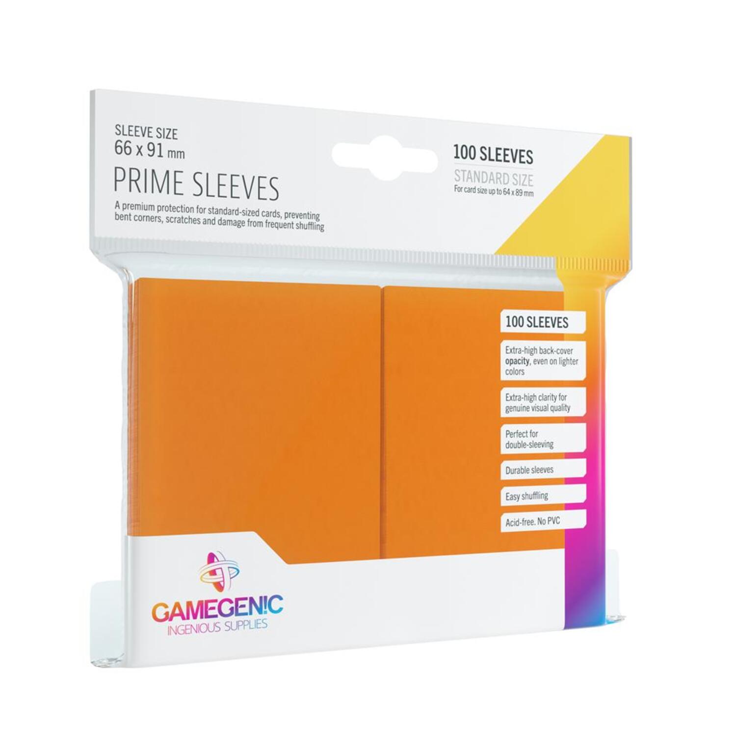 Fundas 66x91 mm - Prime Sleeves x100 - Naranja