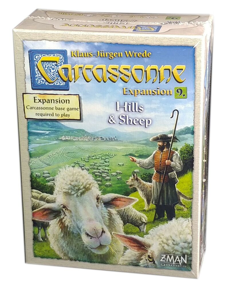 Carcassonne Exp 9: Hills & Sheep