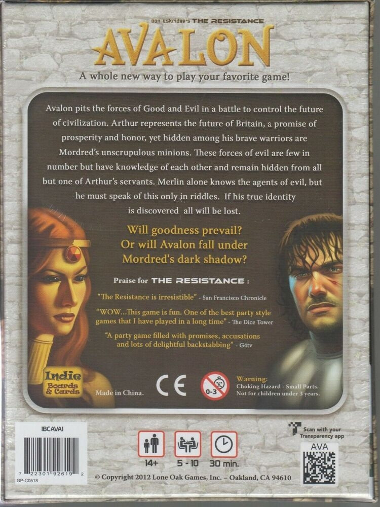 Avalon - Juego de Mesa - Inglés