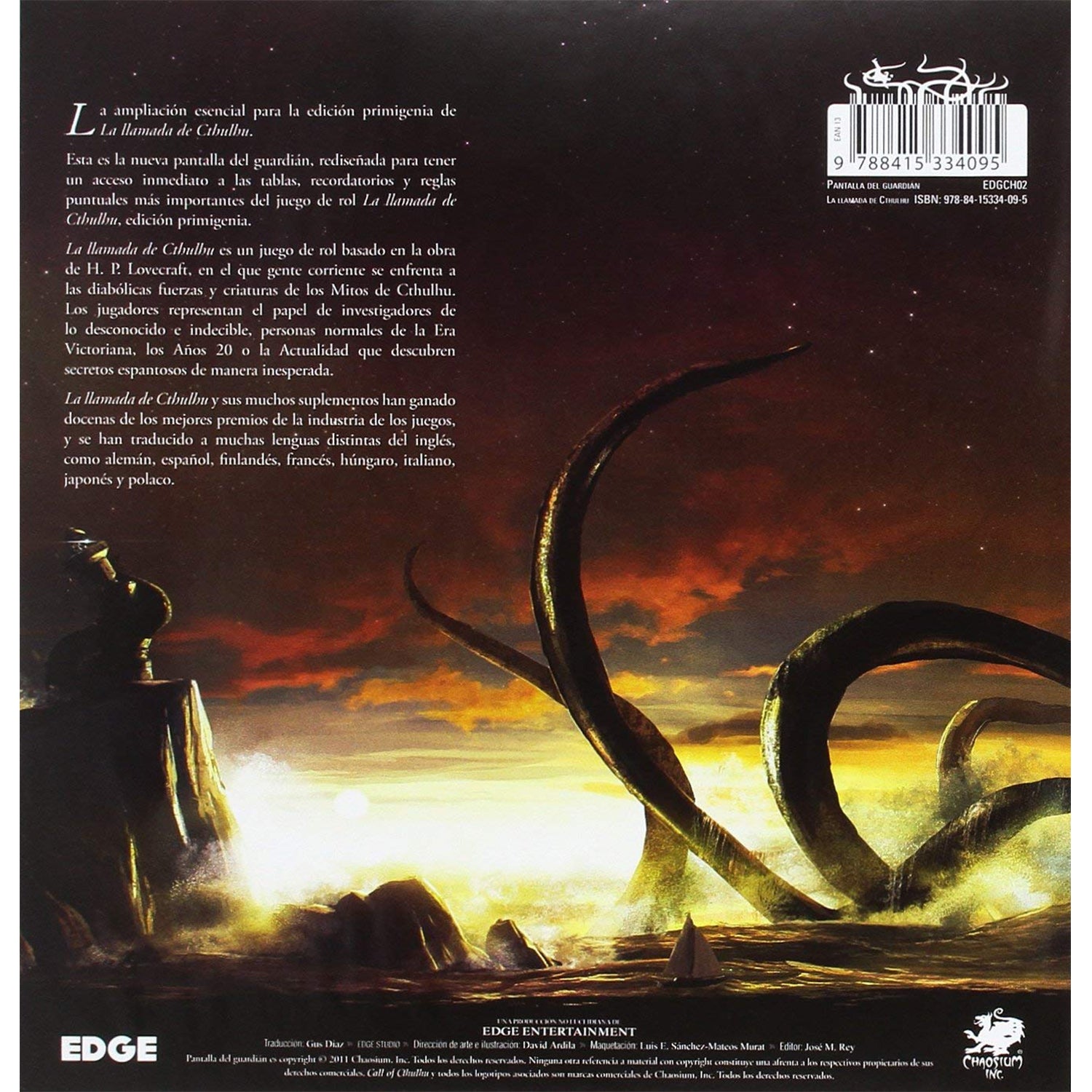 La Llamada De Cthulhu: Pantalla Del Guardián Edición Primigenia