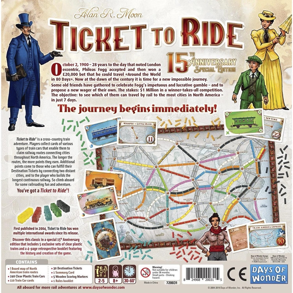Ticket To Ride Us 15th Anniversary Edition