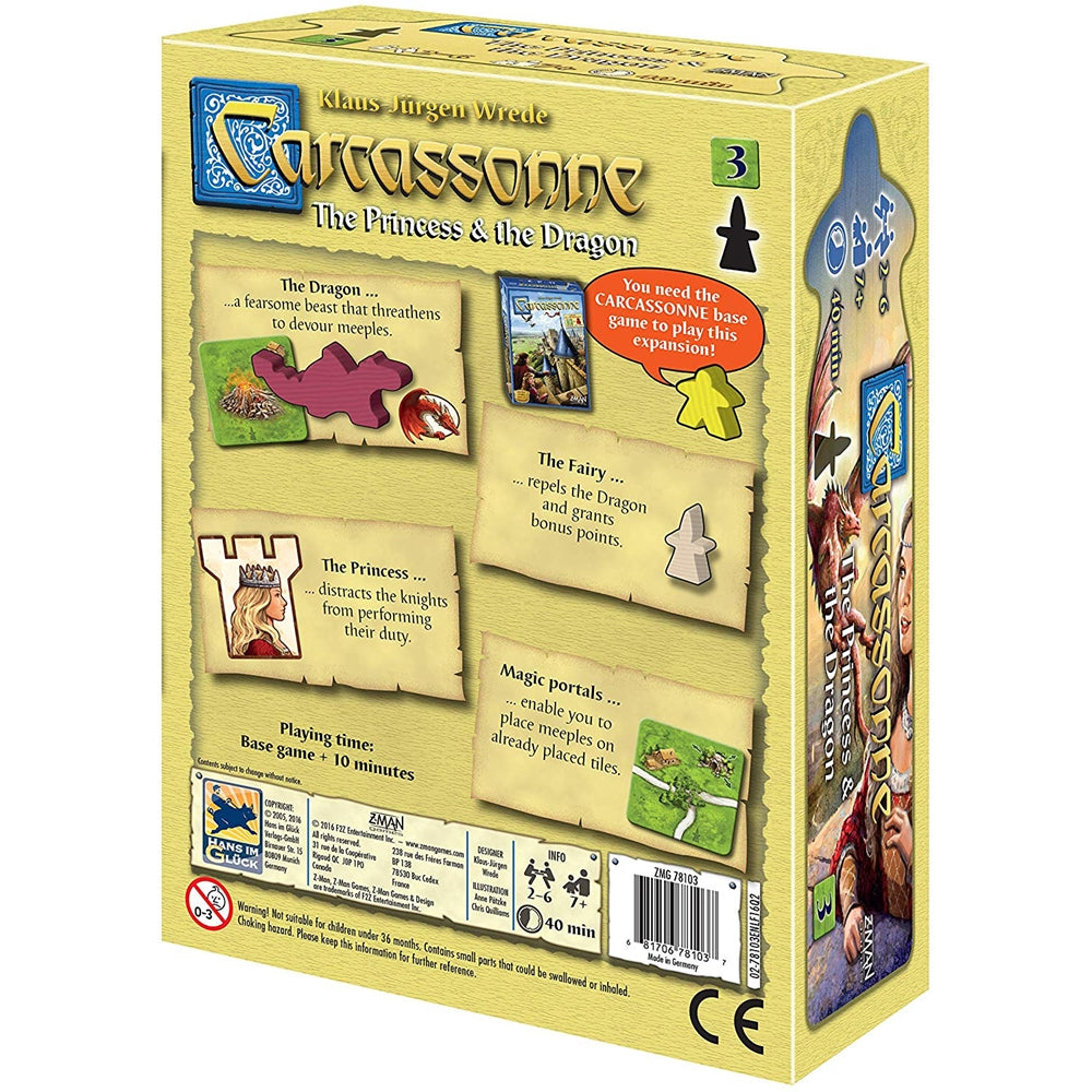 Carcassonne Exp 3: The Princess & The Dragon