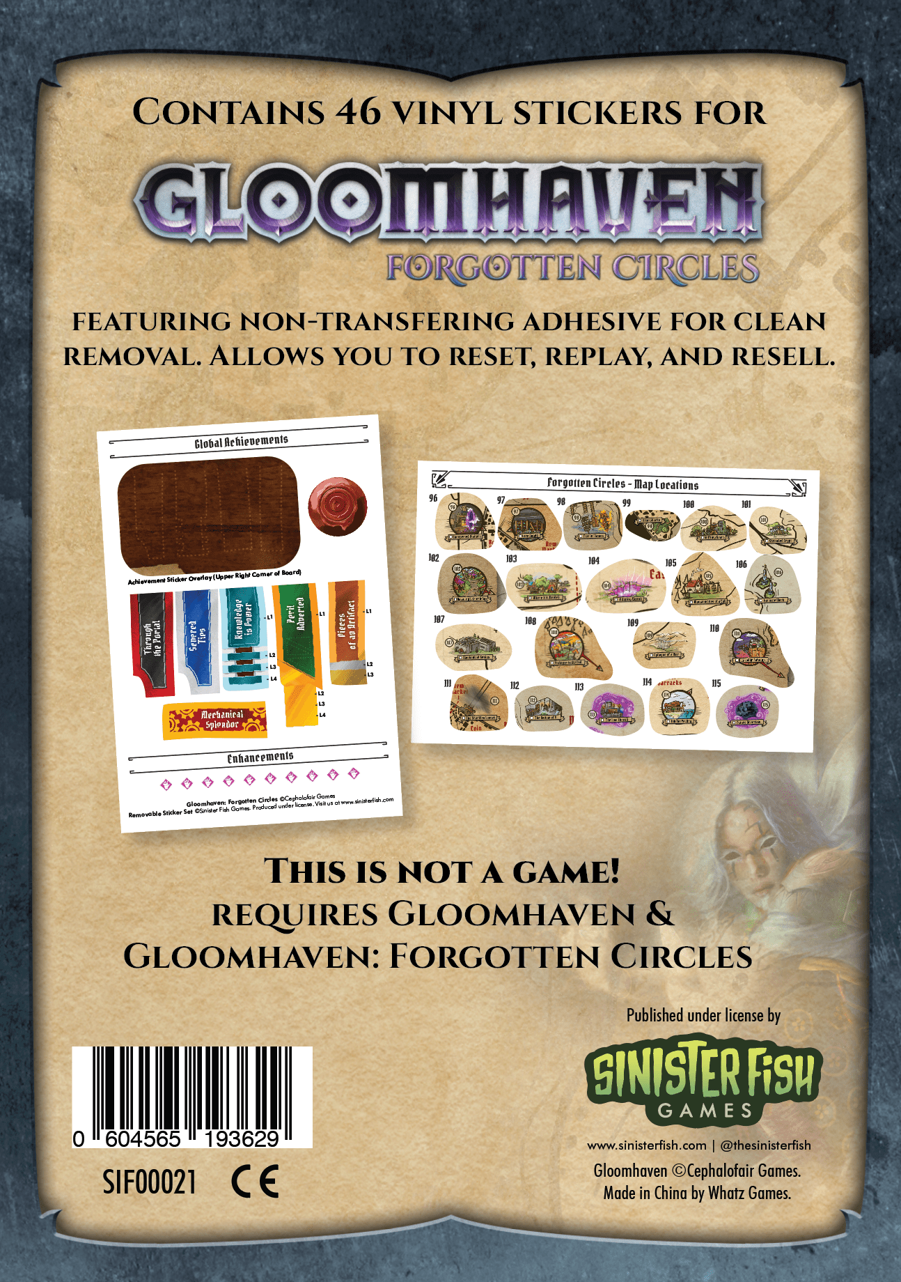 Gloomhaven Sticker Set: Forgotten Circle