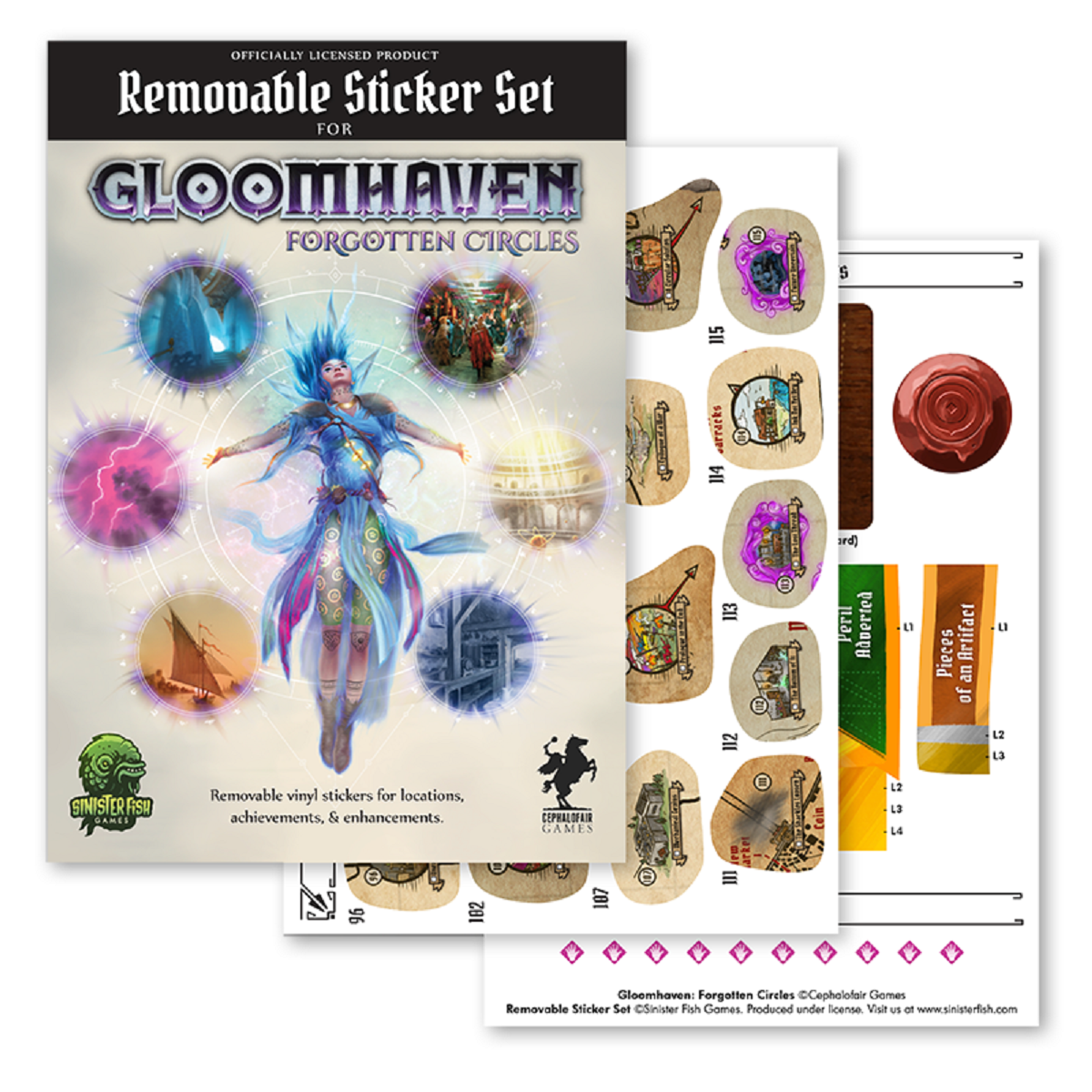 Gloomhaven Sticker Set: Forgotten Circle