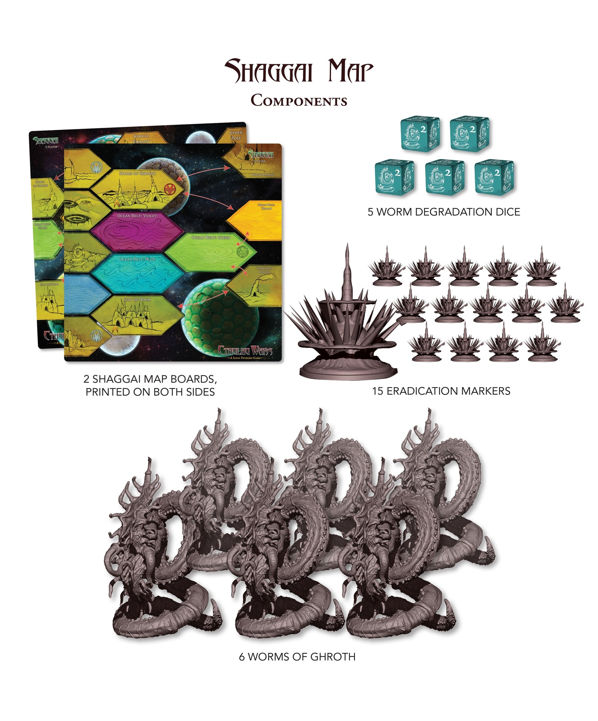 Cthulhu Wars - Mapa Shaggai