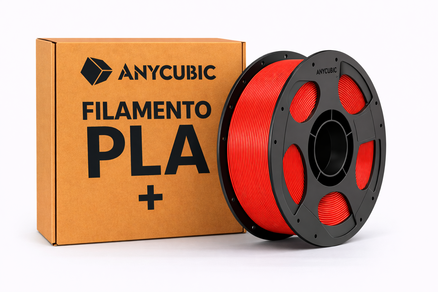 Filamento Anycubic Impresión 3d Pla Plus Premium 1.75mm 1kg Rojo