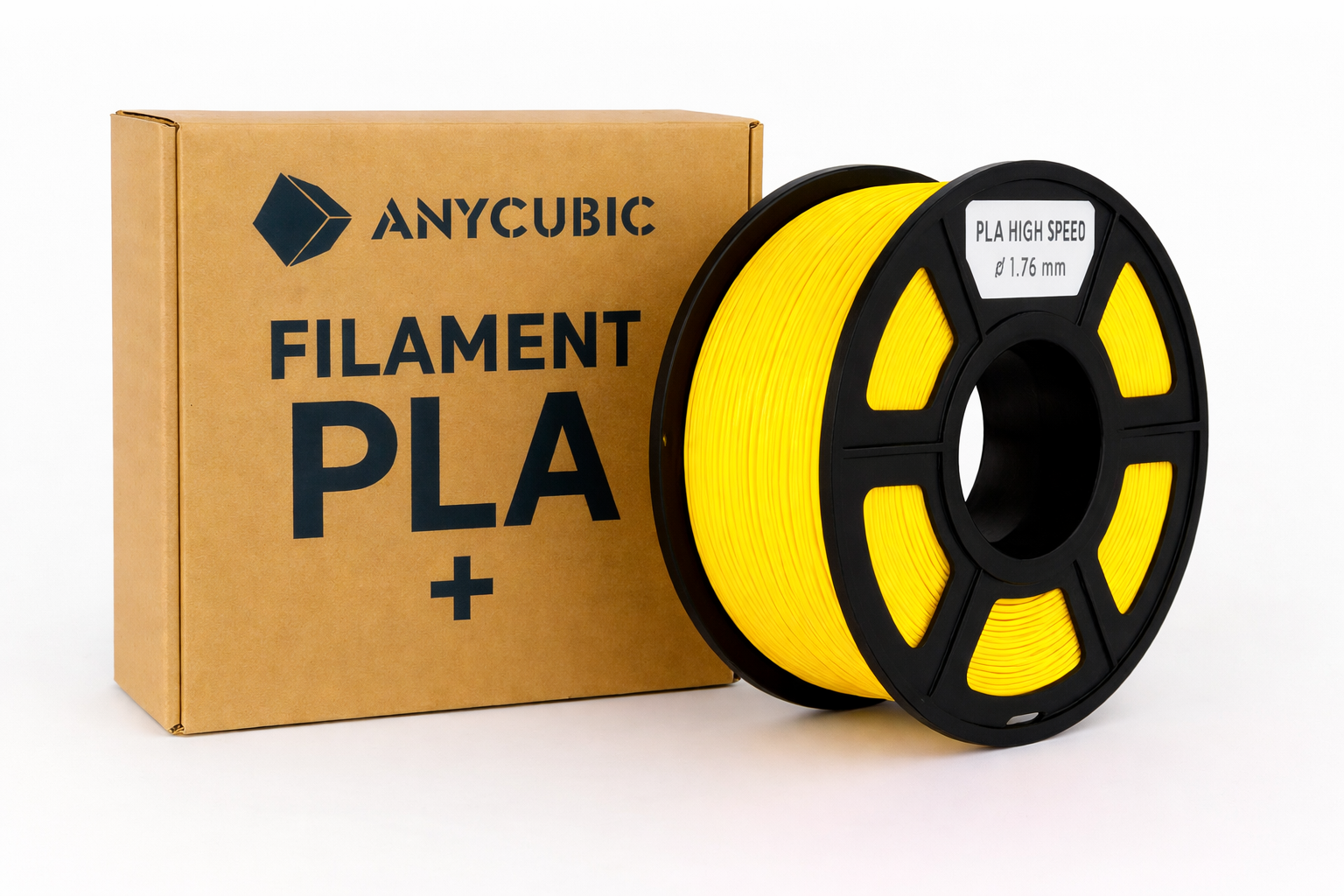 Filamento Anycubic Impresión 3d Pla Plus Premium 1.75mm 1kg Amarillo