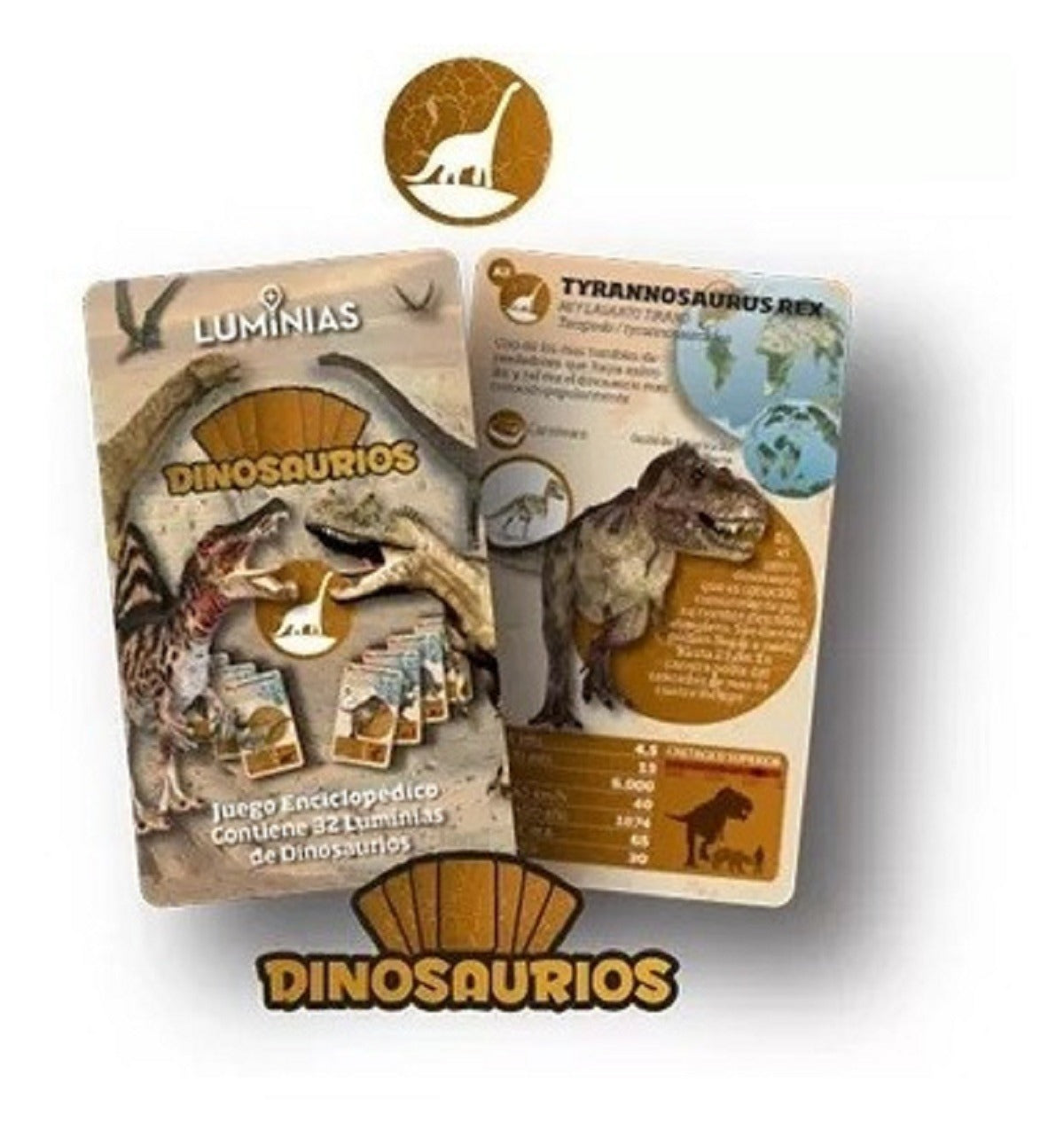 Luminias Baraja Dinosaurios