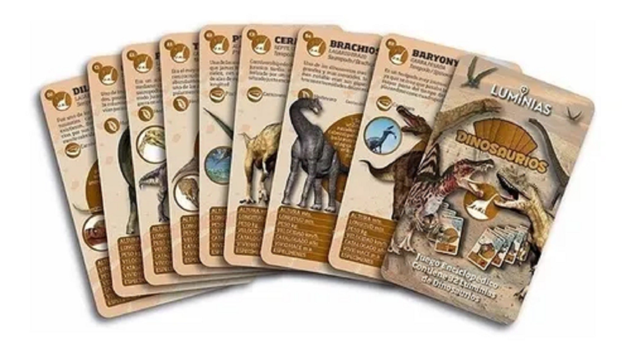 Luminias Baraja Dinosaurios