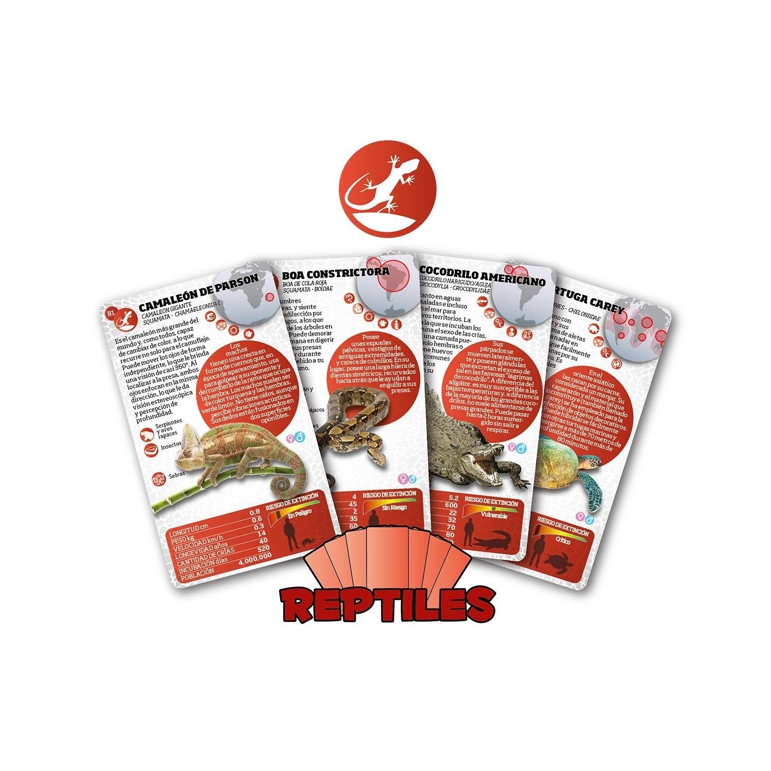 Luminias Baraja Reptiles