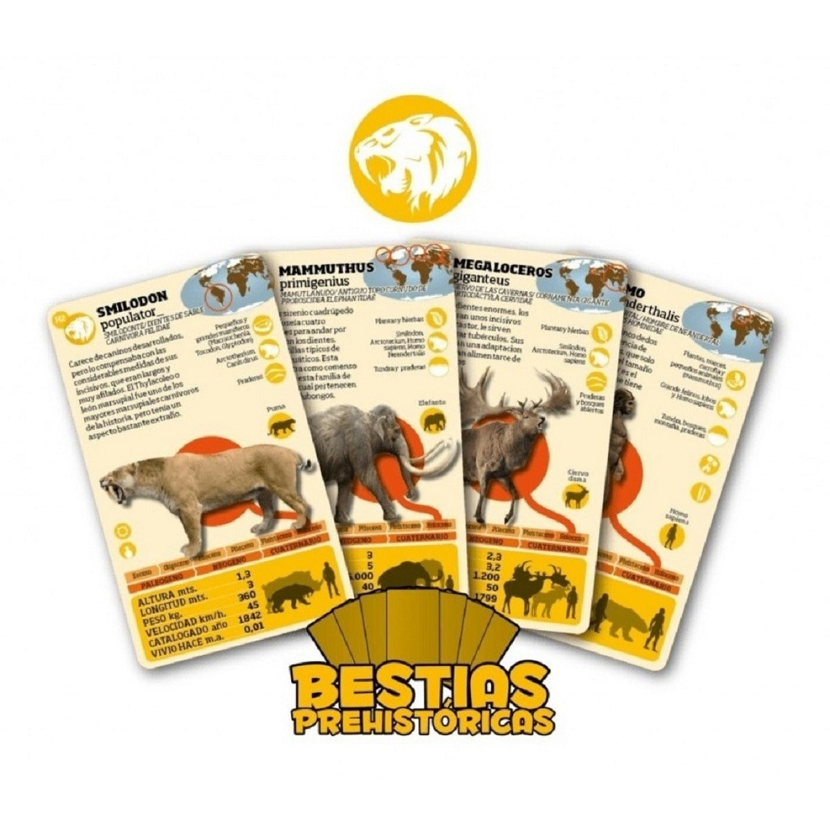 Luminias Naipe Bestias Prehistóricas