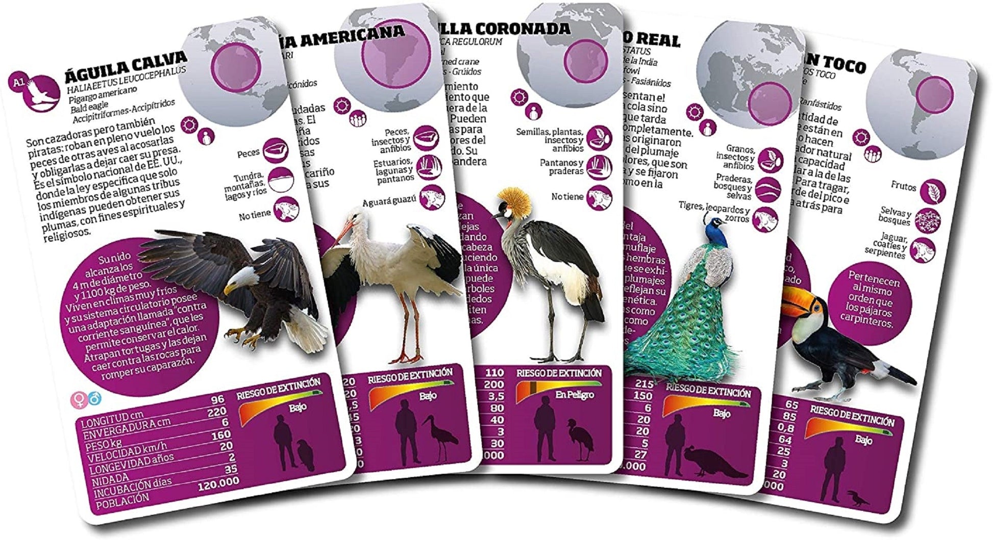Luminias Naipe Aves