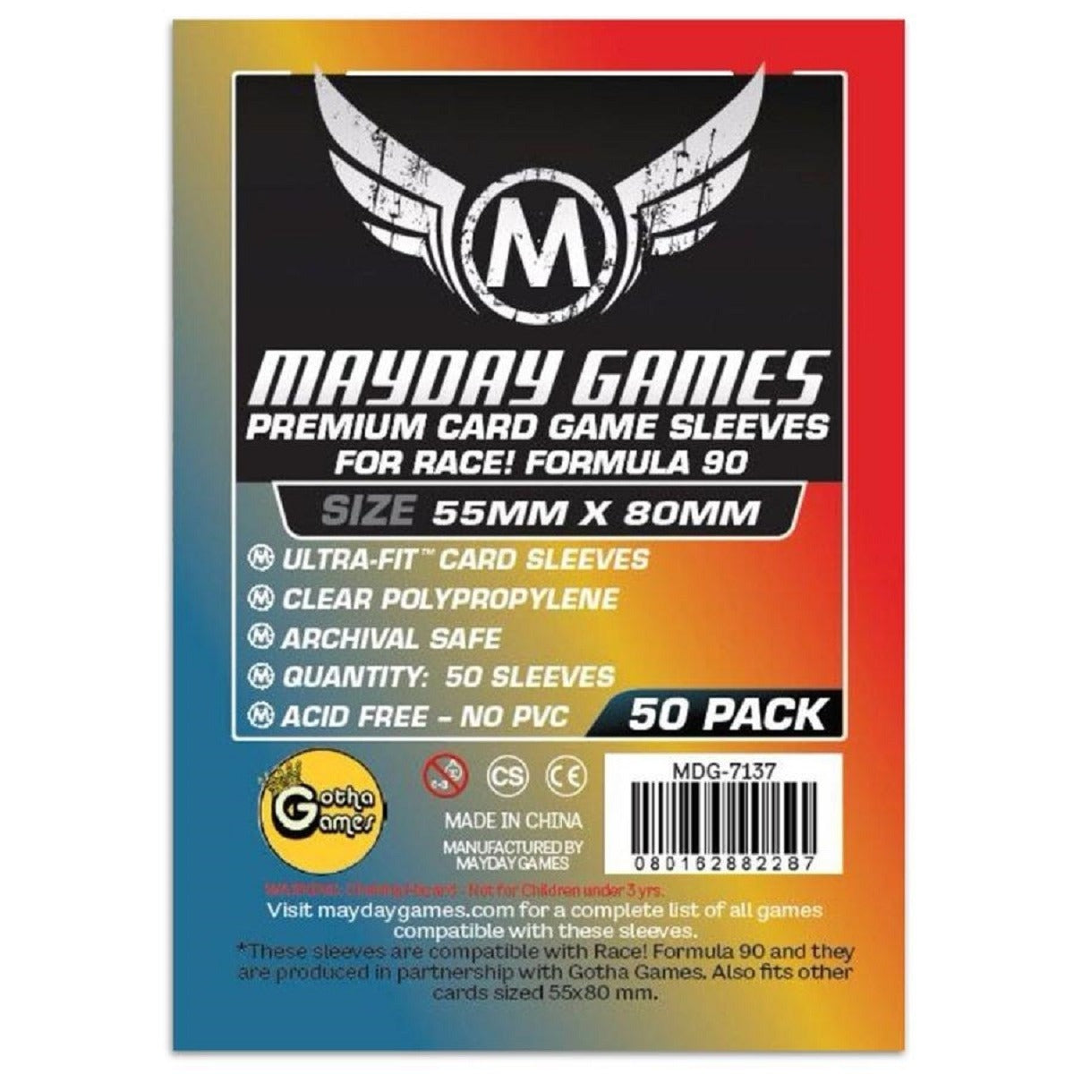 Fundas 55x80 mm - Premium x 50