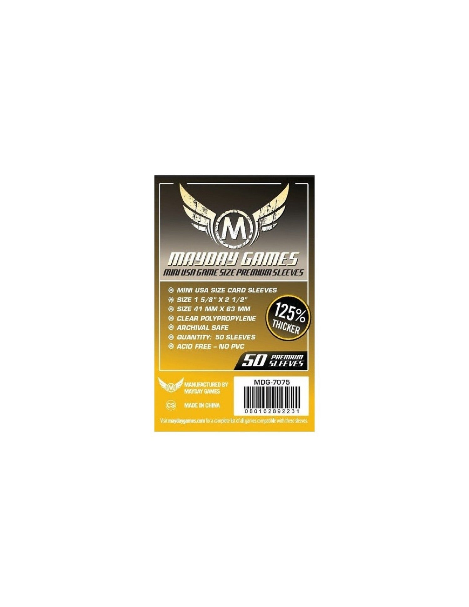Fundas Mini Usa Mayday Premium 41x63mm x50