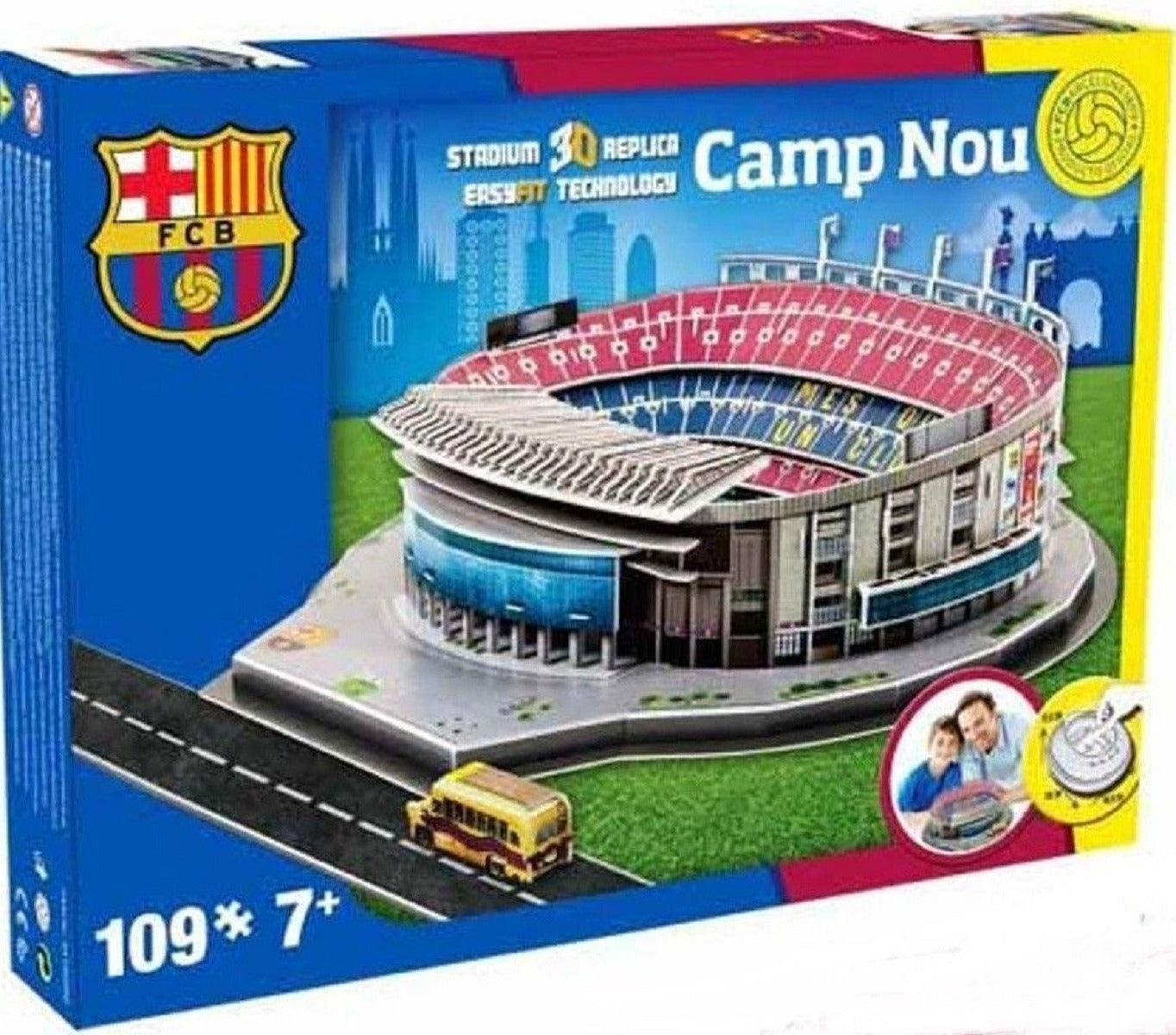 Rompecabezas Camp Nou (fútbol Club Barcelona) - 3d Nanostad
