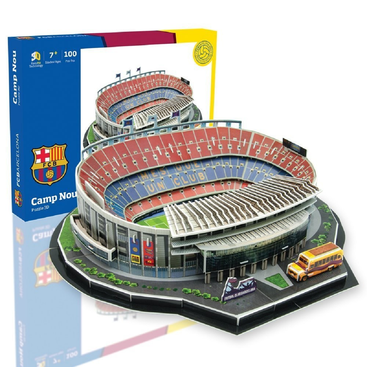 Rompecabezas Camp Nou (fútbol Club Barcelona) - 3d Nanostad