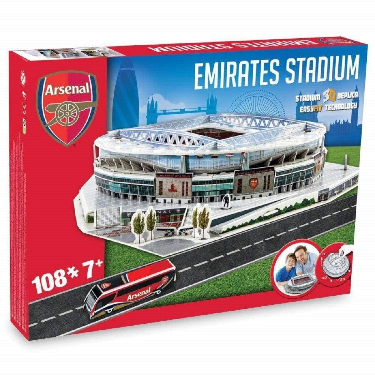Rompecabezas Estadios Emirates (arsenal F.c.) 3d Nanostad