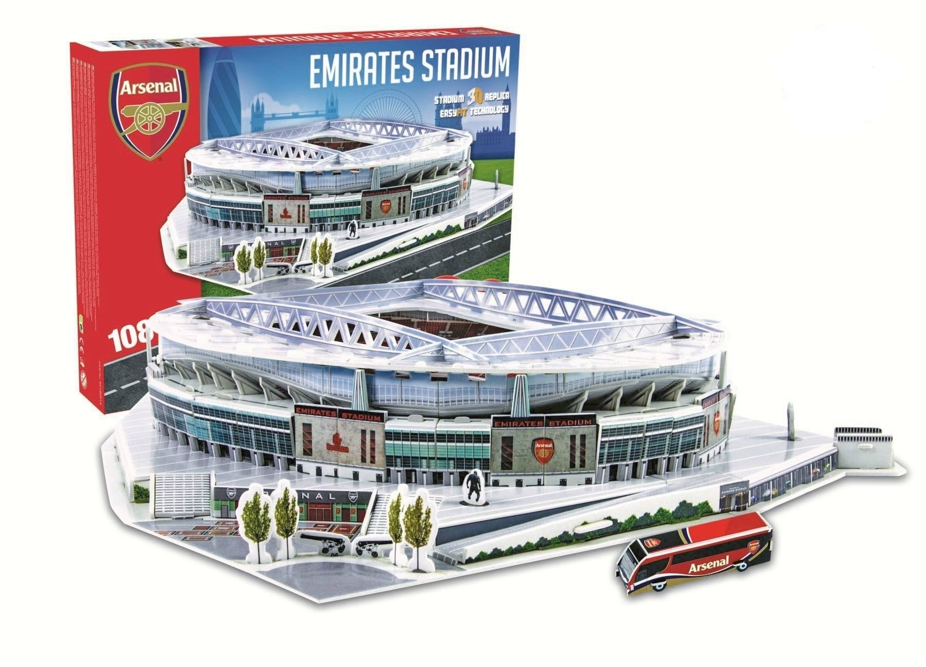 Rompecabezas Estadios Emirates (arsenal F.c.) 3d Nanostad