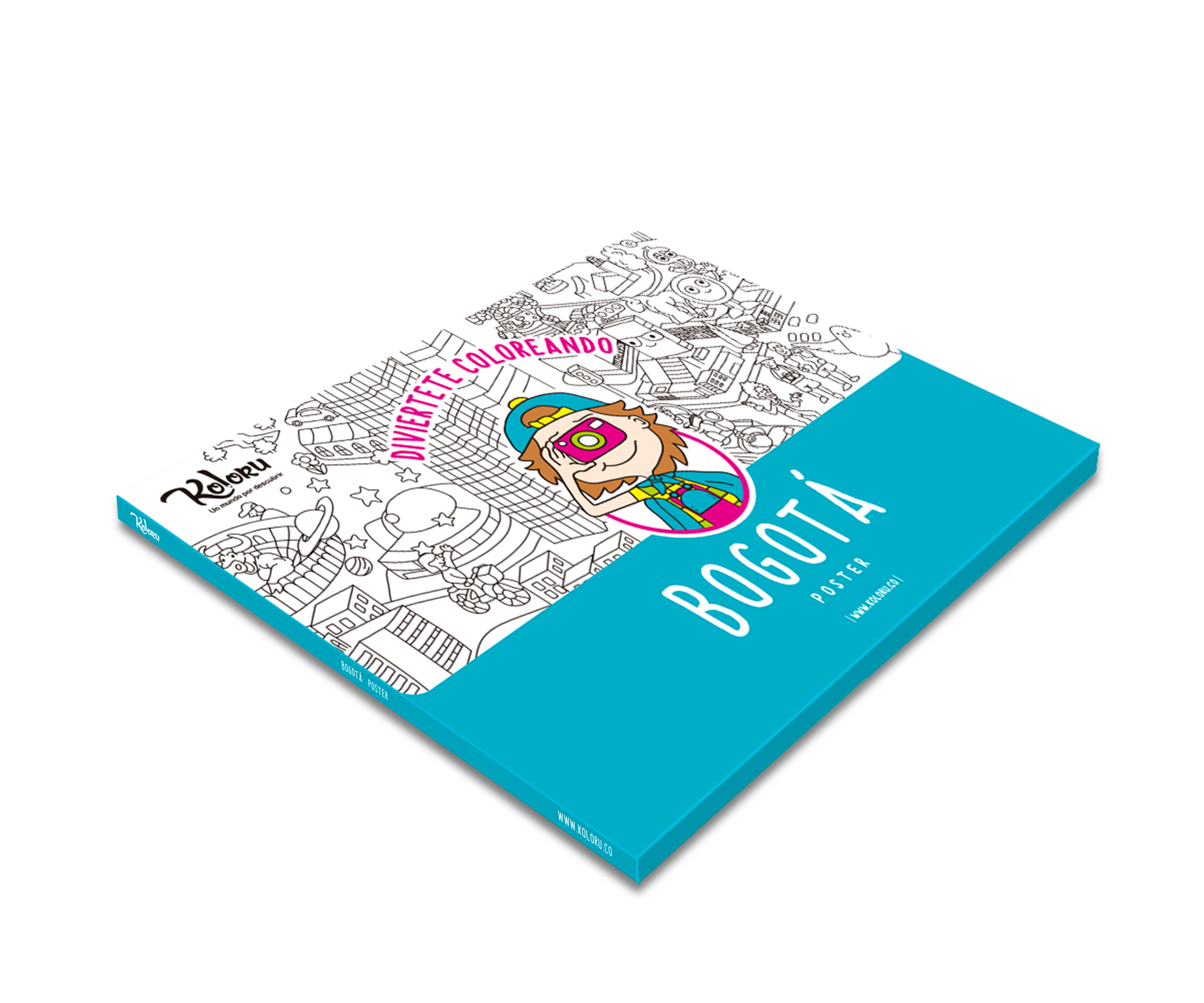 Poster Para Colorear: Bogota