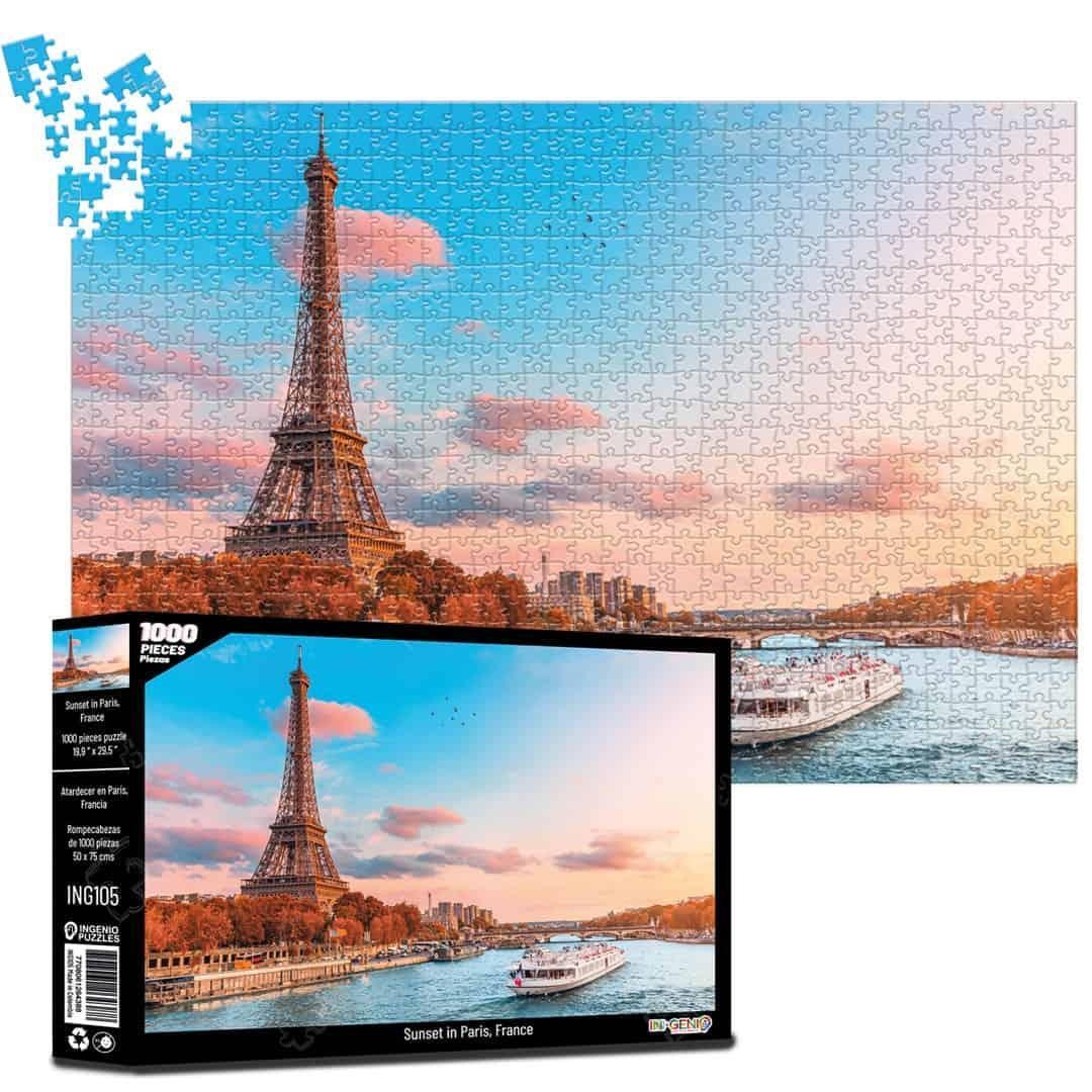 Rompecabezas Atardecer En París - 1000 Piezas