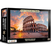 Rompecabezas Atardecer En El Coliseo, Italia - 1000 Piezas