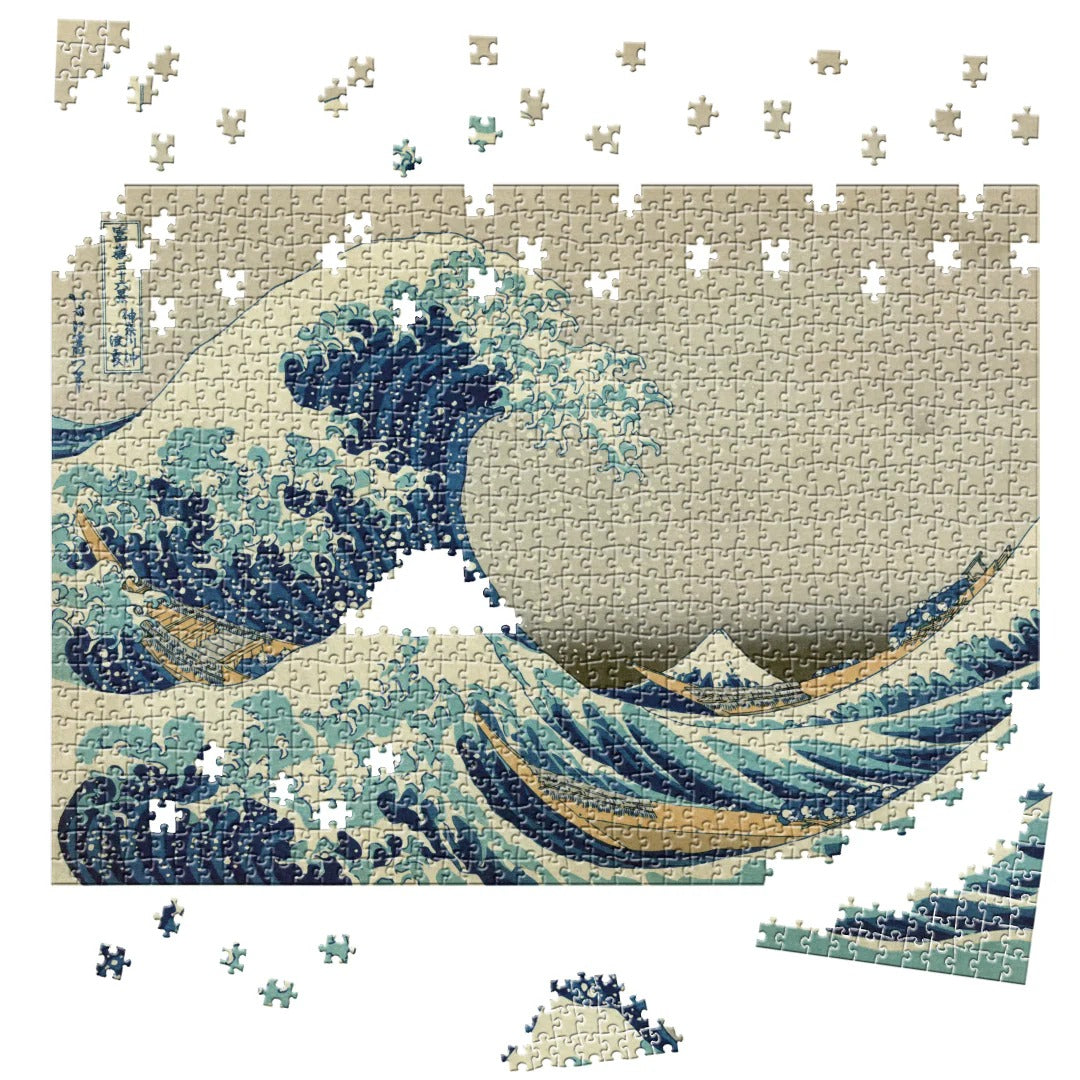 Rompecabezas La Gran Ola De Kanagawa, Hokusai - 1000 Piezas