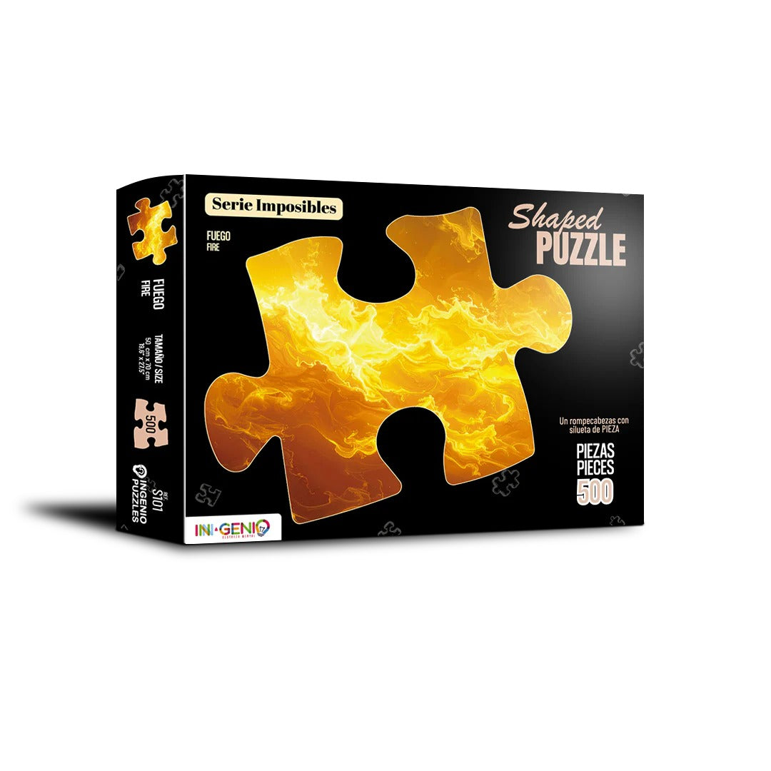 Rompecabezas Shaped Puzzle Fuego - 500 Piezas