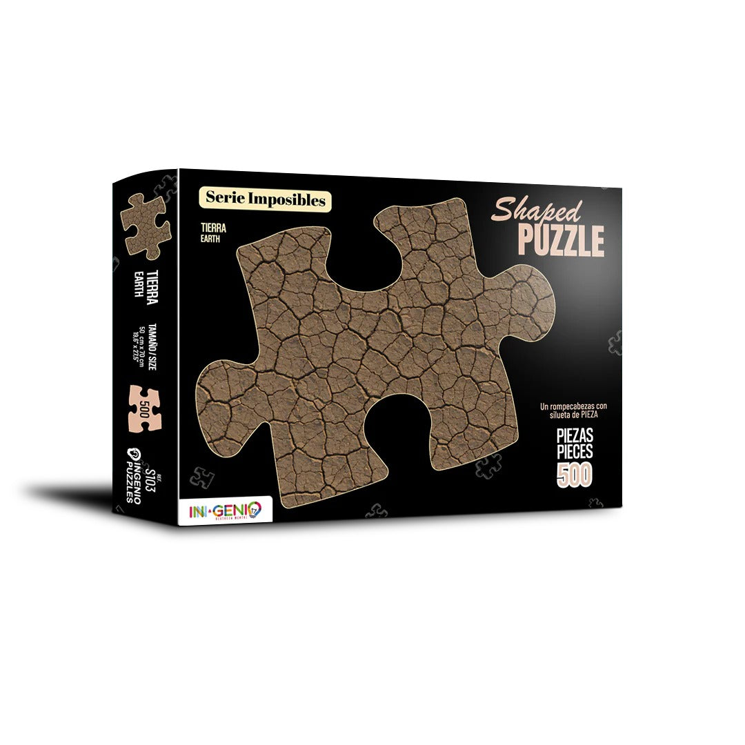 Rompecabezas Shaped Puzzle Tierra - 500 Piezas