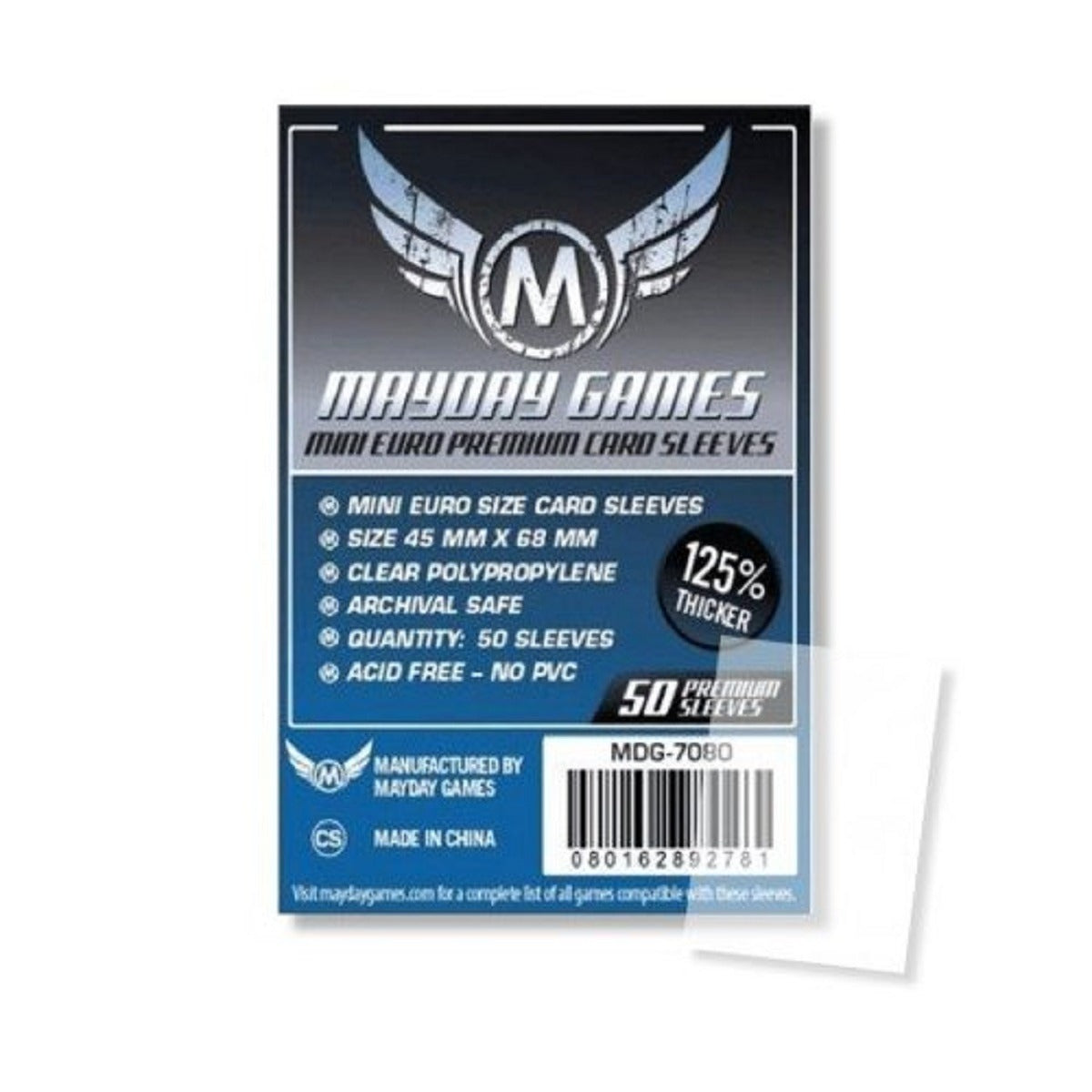 Fundas Mini Euro Premium Mayday 45X68mm x50