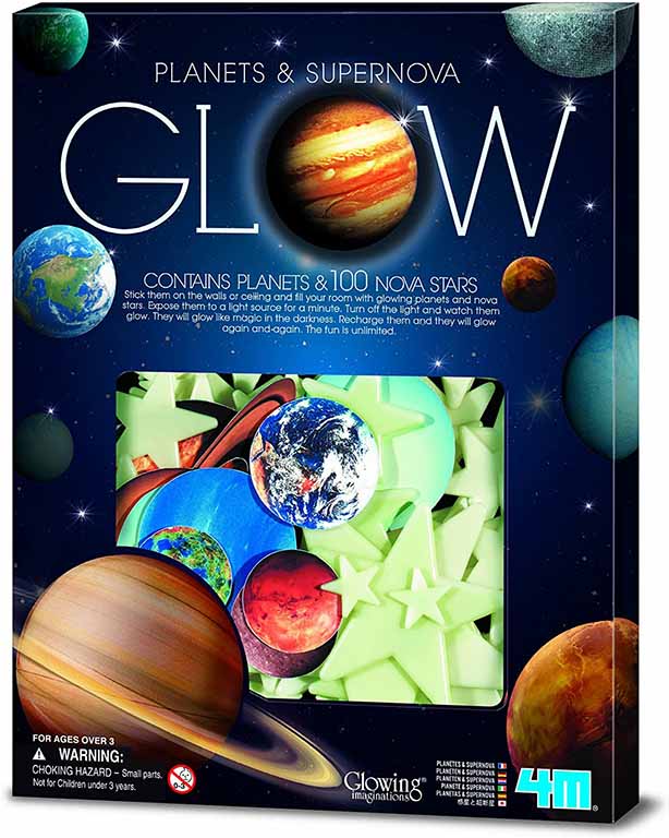 Glow In The Dark - 100 Piezas Con Planetas Y Super Novas