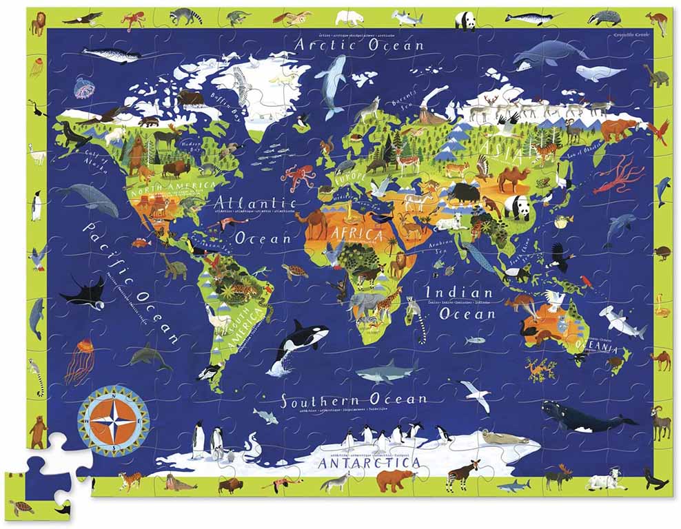 Rompecabezas De 100 Piezas / Descubre El Mundo