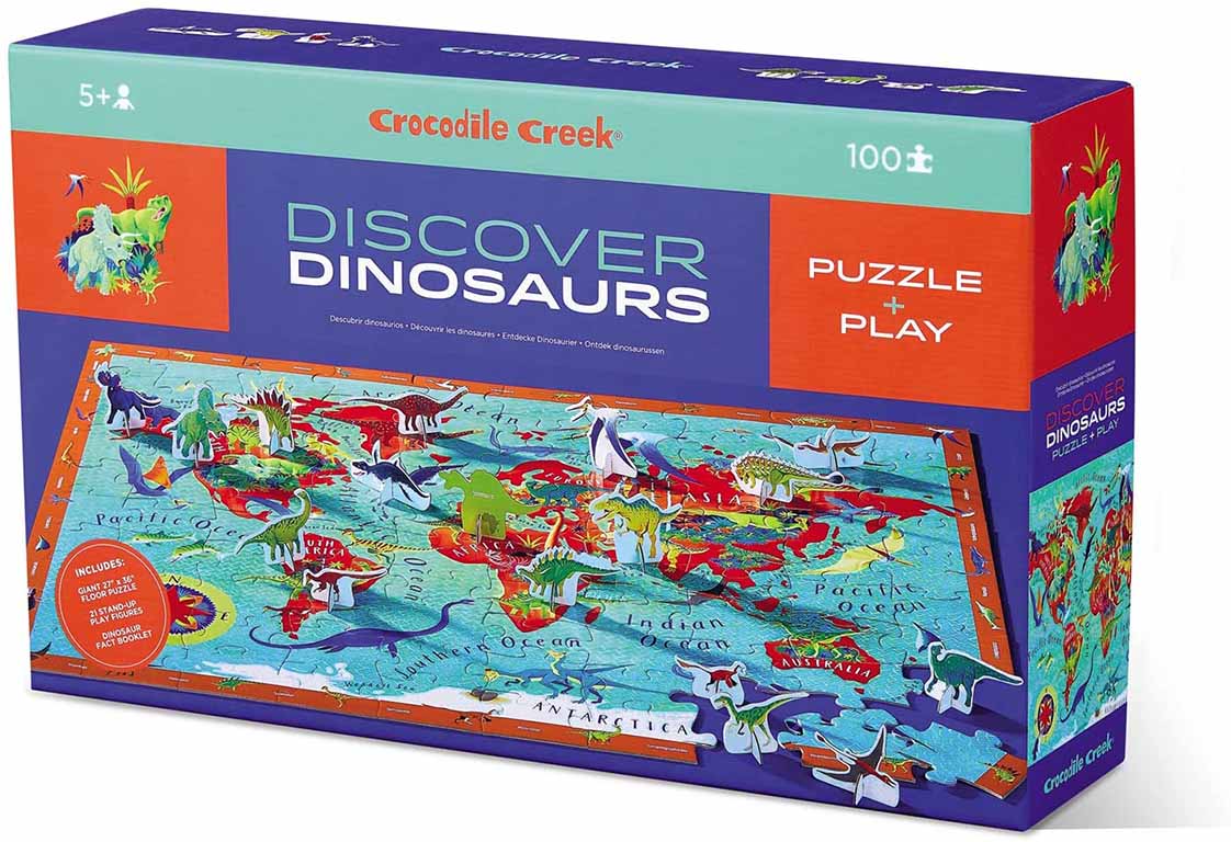 Rompecabezas De 100 Piezas / Descubre Los Dinosaurios