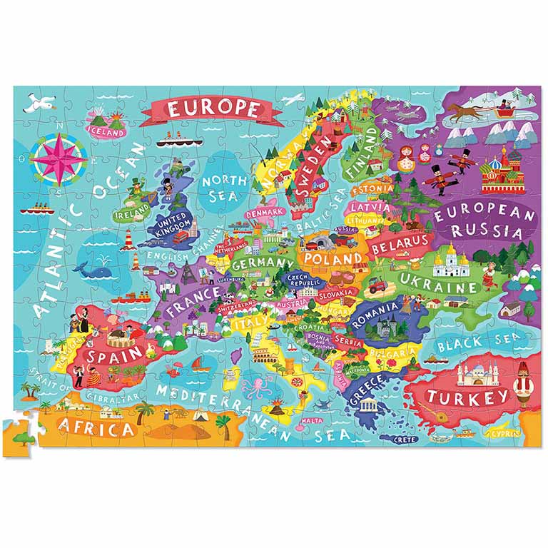 Rompecabezas Y Póster De 200 Piezas - Ciudades Del Mundo