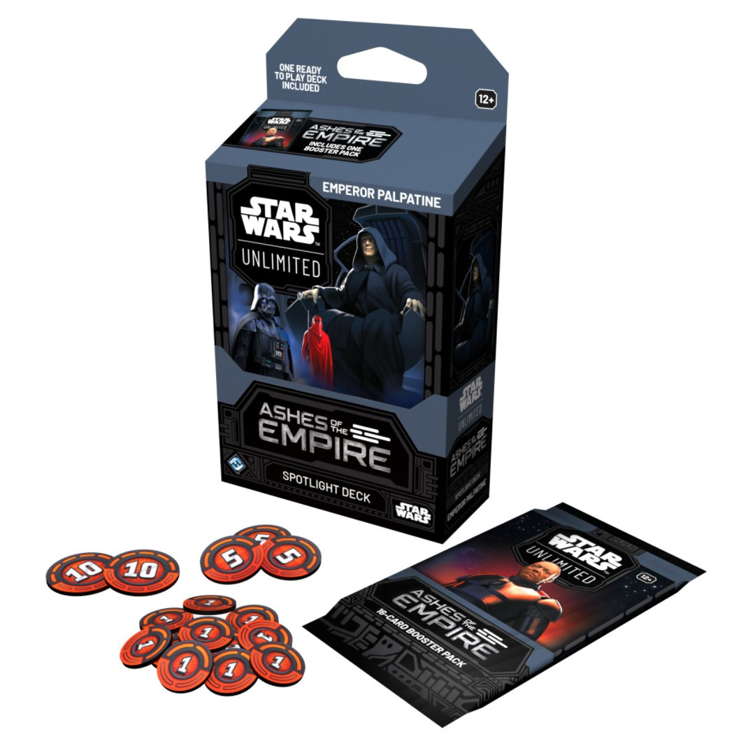 StarWars™ Unlimited: Ashes of the Empire - Emperor Palpatine Mazo de Inicio - Ing