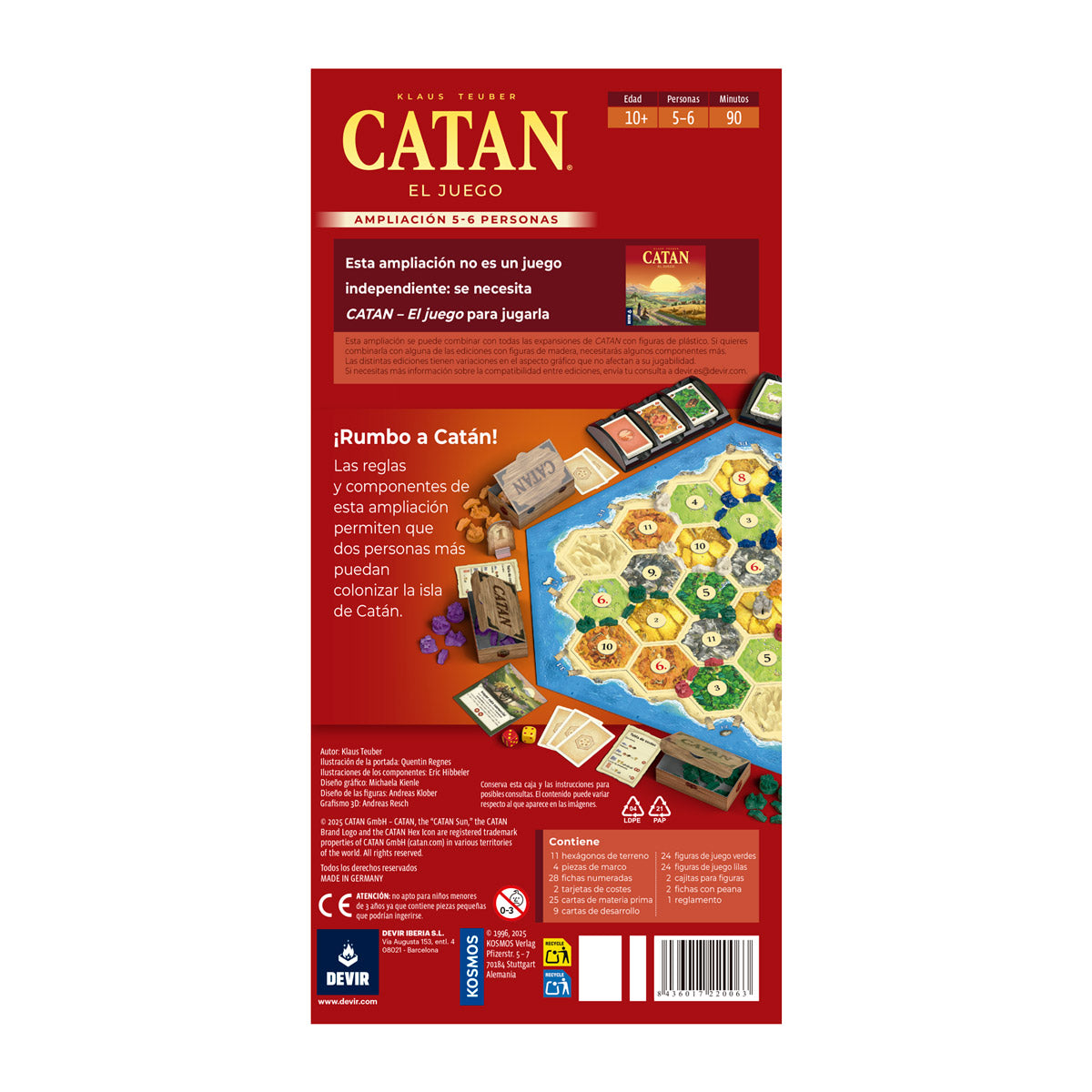 Catan 5-6 jugadores ampliación