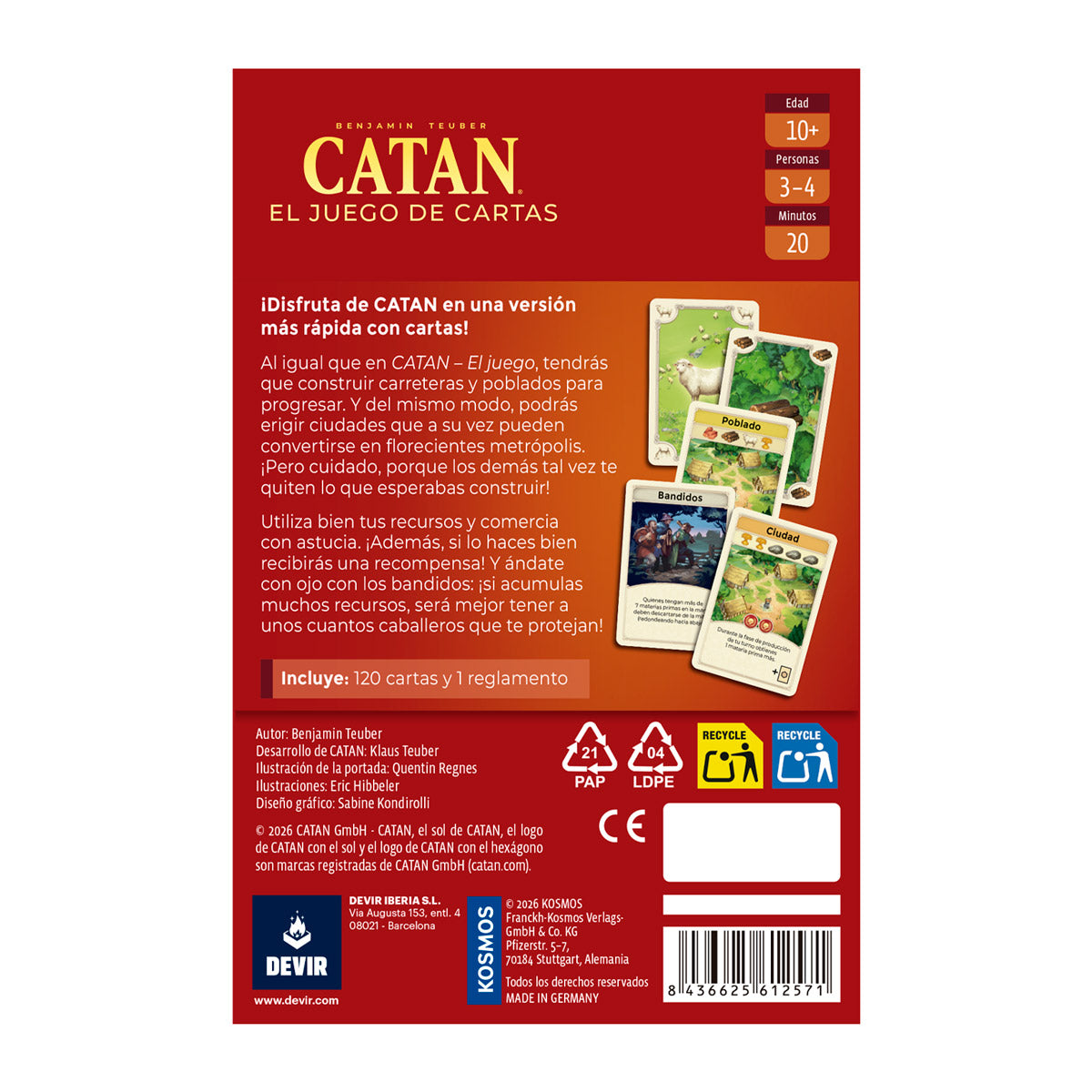 Catan El Juego De Cartas Nueva Edición